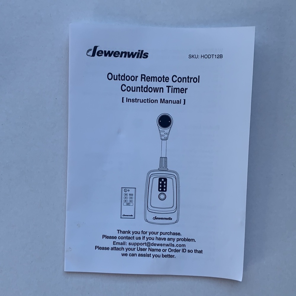 Outdoor/Indoor Remote Control Countdown Timer. New - Picture 8 of 11